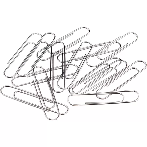Amazon Basics Jumbo Size Office Paper Clips Non Skid 1000 Count 10 Pack of 100 SilverJumbo Smooth