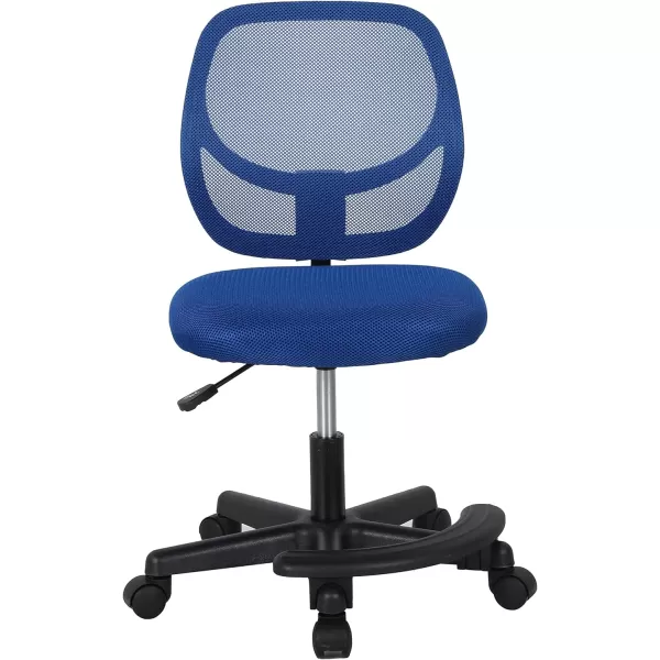 Amazon Basics Kids Adjustable Mesh LowBack Swivel Study Desk Chair with Footrest RedBlue