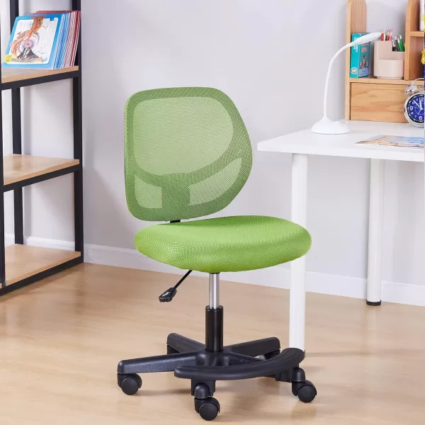 Amazon Basics Kids Adjustable Mesh LowBack Swivel Study Desk Chair with Footrest RedGreen