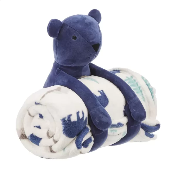 Amazon Basics Kids Bear Buddies Patterned Throw Blanket with Stuffed Animal BearAmazon Basics Kids Bear Buddies Patterned Throw Blanket with Stuffed Animal Bear