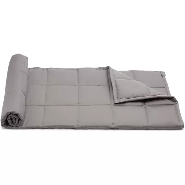 Amazon Basics Kids Cotton Weighted Blanket and Reversible Micromink Cover 10 Pound 41 x 60 Inch GrayGrayGray 36 in x 48 in 5lb Blanket