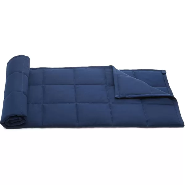 Amazon Basics Kids Cotton Weighted Blanket and Reversible Micromink Cover 10 Pound 41 x 60 Inch GrayGrayNavy Blue 36 in x 48 in 3lb Blanket