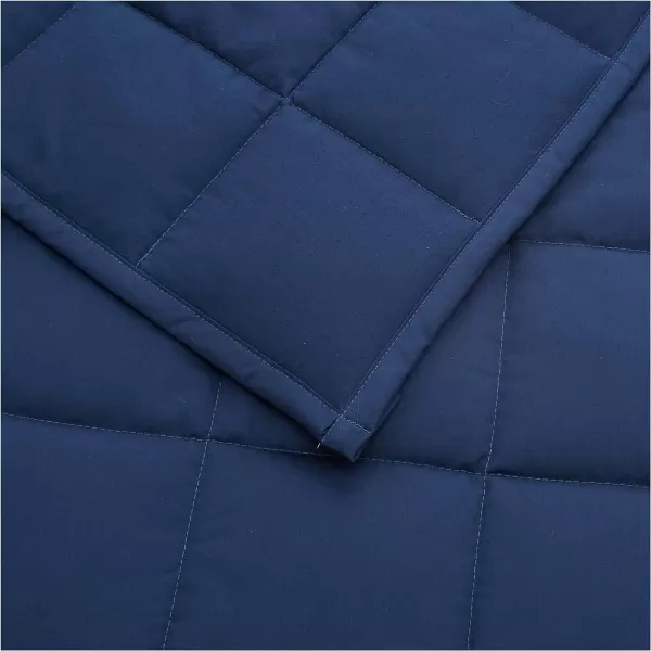 Amazon Basics Kids Cotton Weighted Blanket and Reversible Micromink Cover 10 Pound 41 x 60 Inch GrayGrayNavy Blue 36 in x 48 in 5lb Blanket