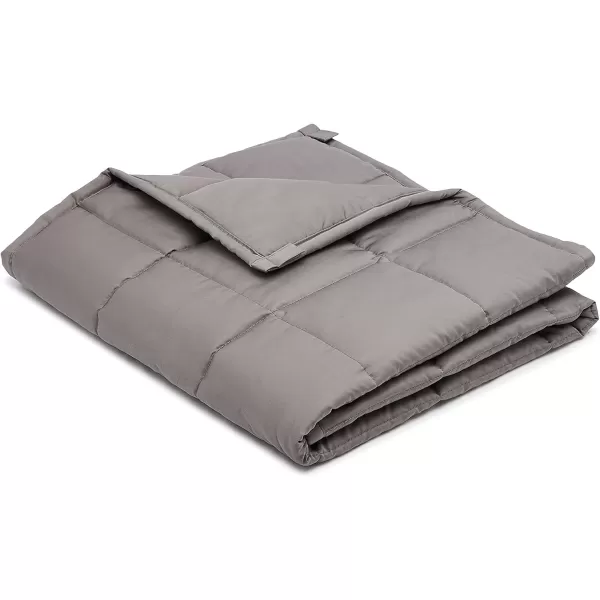 Amazon Basics Kids Cotton Weighted Blanket and Reversible Micromink Cover 10 Pound 41 x 60 Inch GrayGrayReversible GrayPink 36 in x 48 in 5lb Blanket wcover