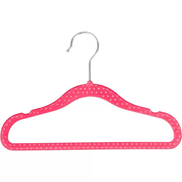 Amazon Basics Kids Velvet NonSlip 116 Clothes Hangers 1 Count Pack of 50 Beige116 30Pack Pink Polka Dot