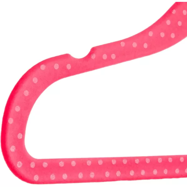 Amazon Basics Kids Velvet NonSlip 116 Clothes Hangers 1 Count Pack of 50 Beige116 50Pack Pink Polka Dot