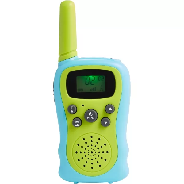 Amazon Basics Kids Walkie Talkie Set Set of 2 Green and BlueAmazon Basics Kids Walkie Talkie Set Set of 2 Green and Blue