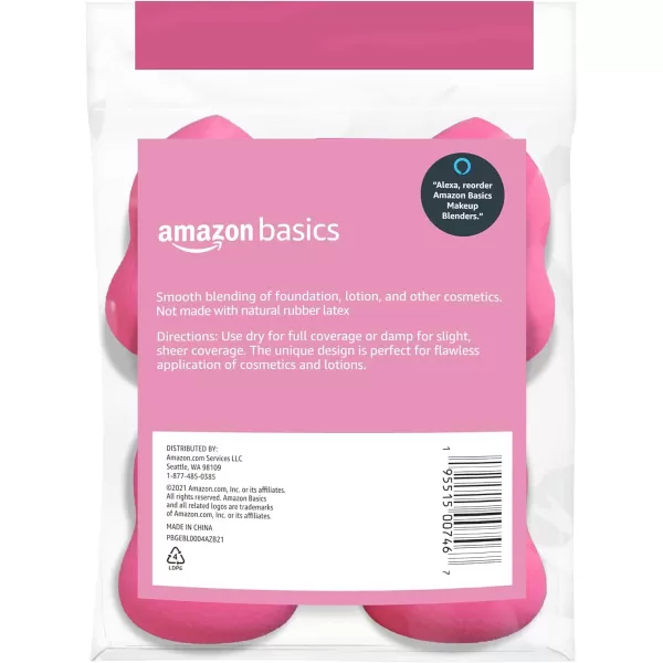 Amazon Basics Large Makeup Blender 4Pack Pink Previously SolimoAmazon Basics Large Makeup Blender 4Pack Pink Previously Solimo