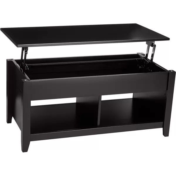 Amazon Basics LiftTop Storage Rectangular Coffee Table Black 40 in x 18 in x 19 inBlack