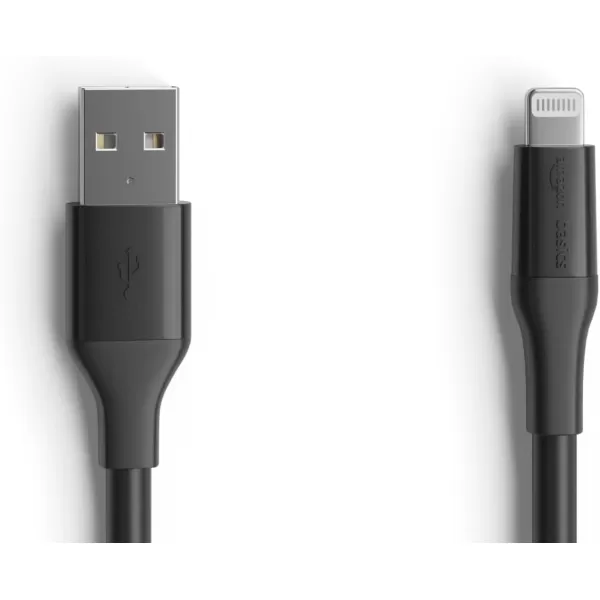 Amazon Basics Lightning to USBA Cable for iPhone 10 Feet White10ft 1Pack Black  A
