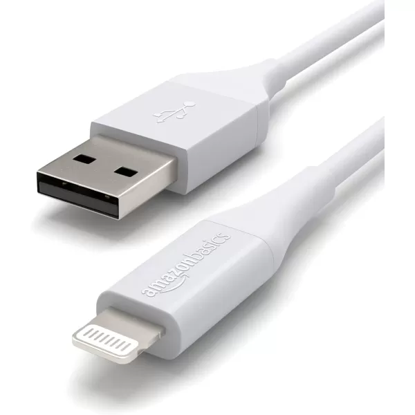Amazon Basics Lightning to USBA Cable for iPhone 10 Feet White3 Feet 2Pack White