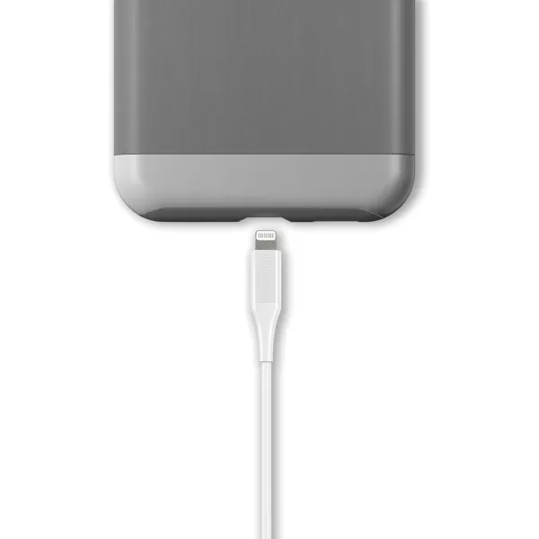 Amazon Basics Lightning to USBA Cable for iPhone 10 Feet White6 Feet 2Pack White