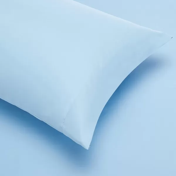 Amazon Basics Lightweight Microfiber BedinaBag Comforter 5Piece Bedding Set TwinTwin XL Navy with Simple PlaidBlue Stripe TwinTwin XL