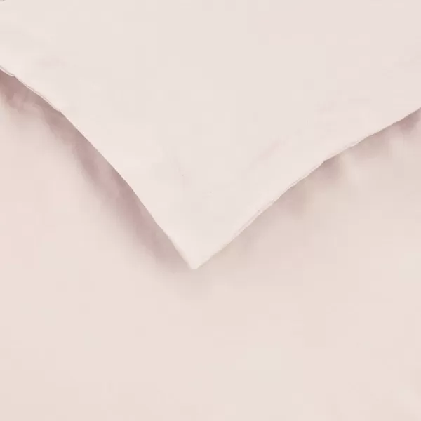 Amazon Basics Lightweight Microfiber Duvet Cover Set with Snap Buttons FullQueen Bright WhiteBlush TwinTwin XL Zipper