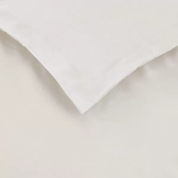 Amazon Basics Lightweight Microfiber Duvet Cover Set with Snap Buttons FullQueen Bright WhiteCream TwinTwin XL Zipper