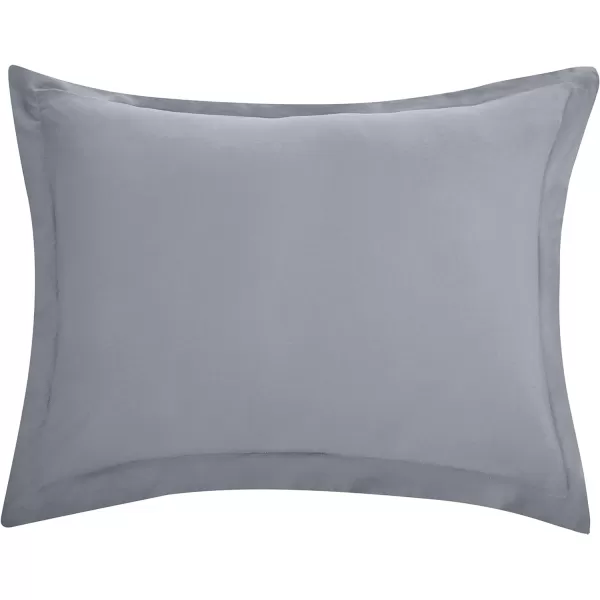 Amazon Basics Lightweight Microfiber Duvet Cover Set with Snap Buttons FullQueen Bright WhiteDark Grey TwinTwin XL Zipper