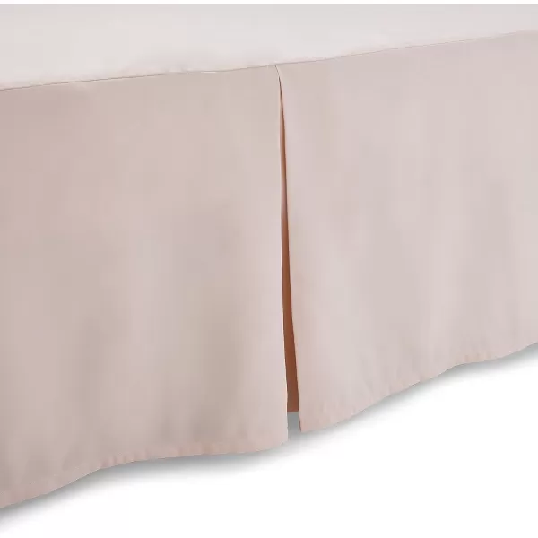 Amazon Basics Lightweight Pleated Bed Skirt Queen Dark GreyFull Blush Pink