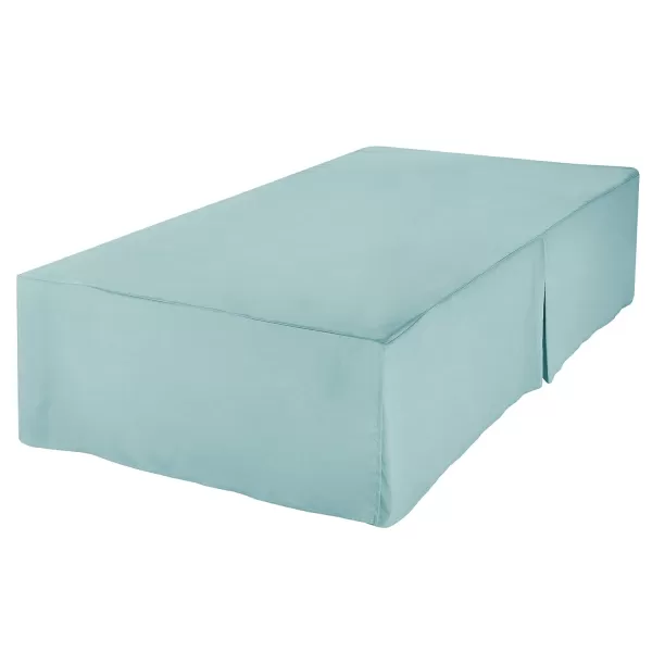 Amazon Basics Lightweight Pleated Bed Skirt Queen Dark GreyFull Teal Blue