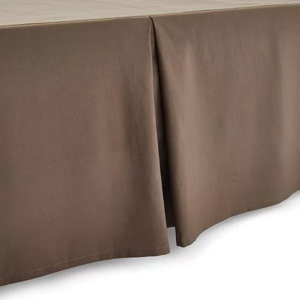 Amazon Basics Lightweight Pleated Bed Skirt Queen Dark GreyKing Chocolate