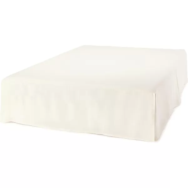 Amazon Basics Lightweight Pleated Bed Skirt Queen Dark GreyKing Off White