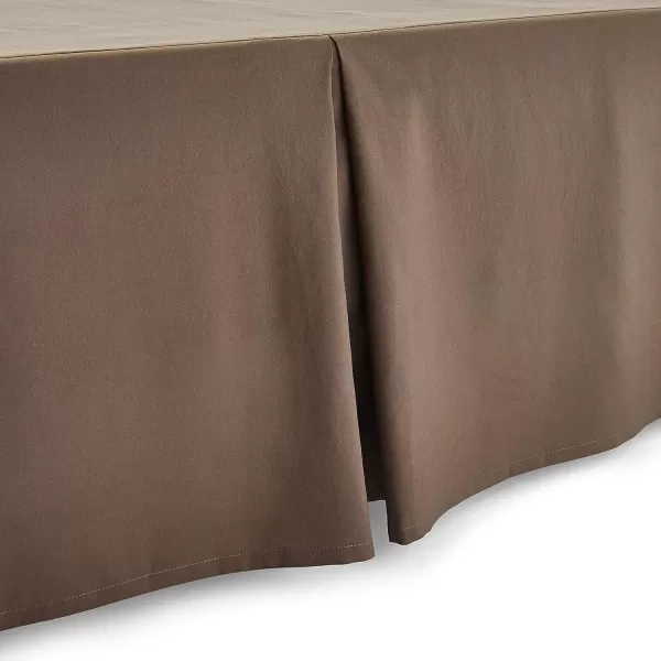 Amazon Basics Lightweight Pleated Bed Skirt Queen Dark GreyQueen Chocolate