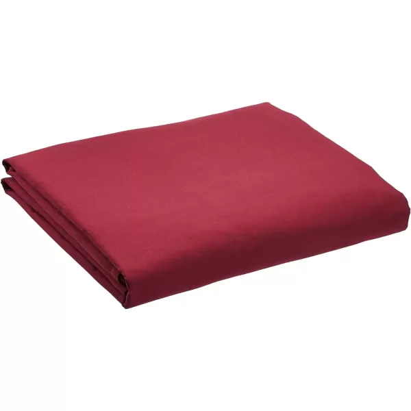 Amazon Basics Lightweight Ruffled Bed Skirt Classic Style Soft and Stylish 100 Microfiber With 16 Drop Queen Bright White SolidTwin Burgundy