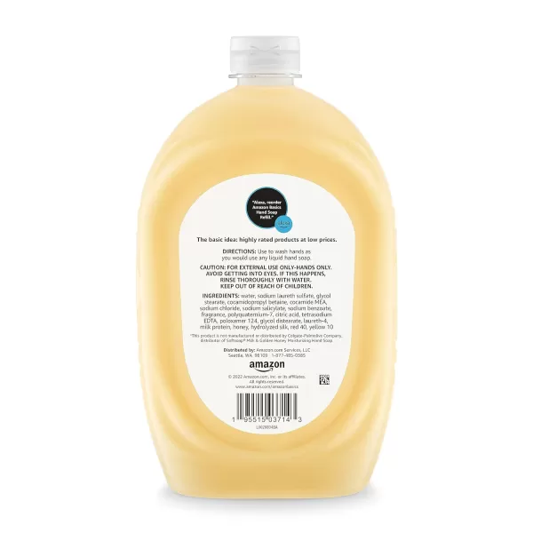 Amazon Basics Liquid Hand Soap Refill Milk and Honey Scent Triclosanfree 50 Fluid Ounces Pack of 1Milk amp Honey 50 Fl Oz Pack of 2