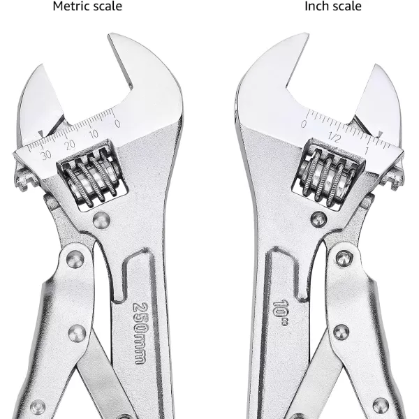 Amazon Basics Locking Adjustable Wrench 10 inch x 27 inch x 075 inchAmazon Basics Locking Adjustable Wrench 10 inch x 27 inch x 075 inch