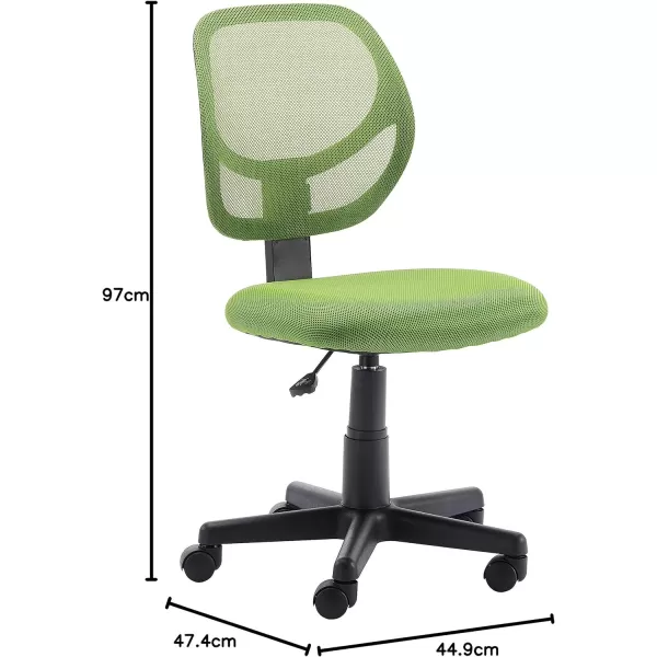 Amazon Basics LowBack Computer Task Office Desk Chair with Swivel Casters 2125D x 225W x 38H BlueGreen