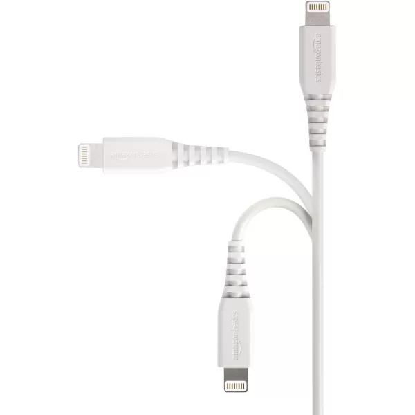 Amazon Basics MFiCertified Lightning to USB A Cable for Apple iPhone and iPad  4 Inches 10 Centimeters  WhiteWhite 4 in