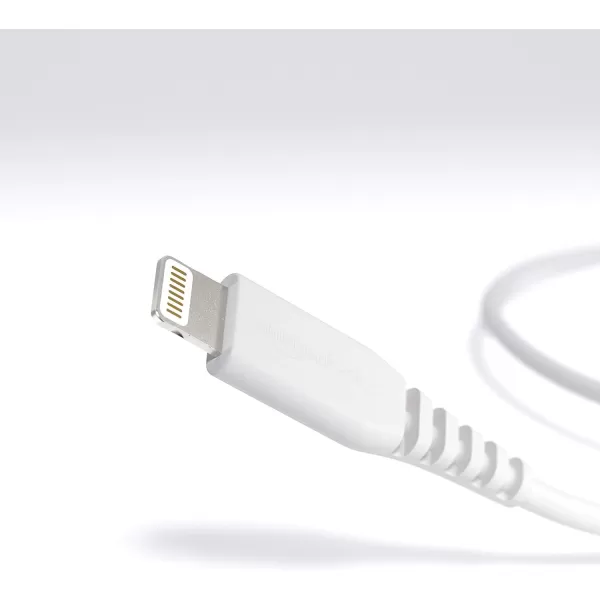 Amazon Basics MFiCertified Lightning to USB A Cable for Apple iPhone and iPad  4 Inches 10 Centimeters  WhiteWhite 4 in