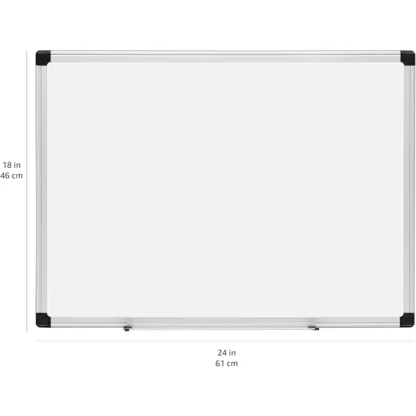 Amazon Basics Magnetic Dry Erase White Board 36 x 24Inch Aluminum Frame SilverWhite18x24 Magnetic Aluminum Frame