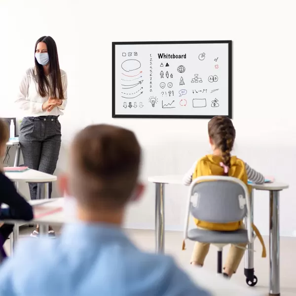 Amazon Basics Magnetic Dry Erase White Board 36 x 24Inch Aluminum Frame SilverWhite23x35 Magnetic Wood Frame