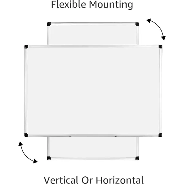 Amazon Basics Magnetic Dry Erase White Board 36 x 24Inch Aluminum Frame SilverWhite24 x 36 Magnetic Aluminum Frame