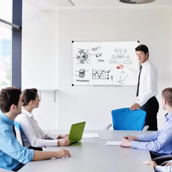 Amazon Basics Magnetic Dry Erase White Board 36 x 24Inch Aluminum Frame SilverWhite24 x 36 Magnetic Aluminum Frame