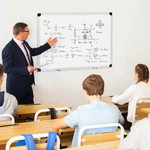Amazon Basics Magnetic Dry Erase White Board 36 x 24Inch Aluminum Frame SilverWhite36 x 48 Magnetic Aluminum Frame