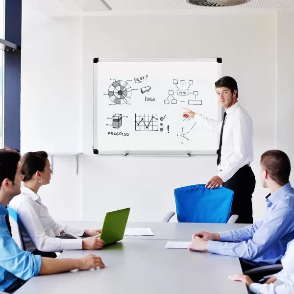 Amazon Basics Magnetic Dry Erase White Board 36 x 24Inch Aluminum Frame SilverWhite36 x 48 Magnetic Aluminum Frame