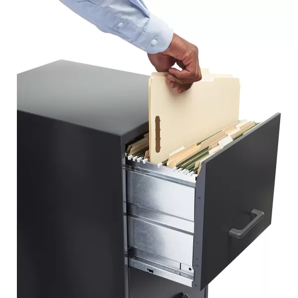 Amazon Basics Manila File Folders with Fasteners Letter Size 100Pack Light BrownLetter 50Pack
