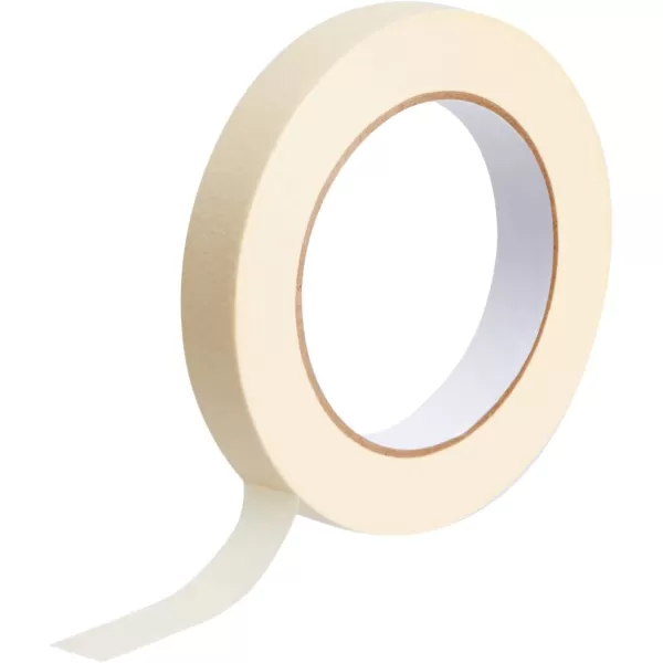 Amazon Basics Masking Tape Pack of 3 Rolls Beige 07 Inch x 180 Feet07 Inch by 180 Feet 3