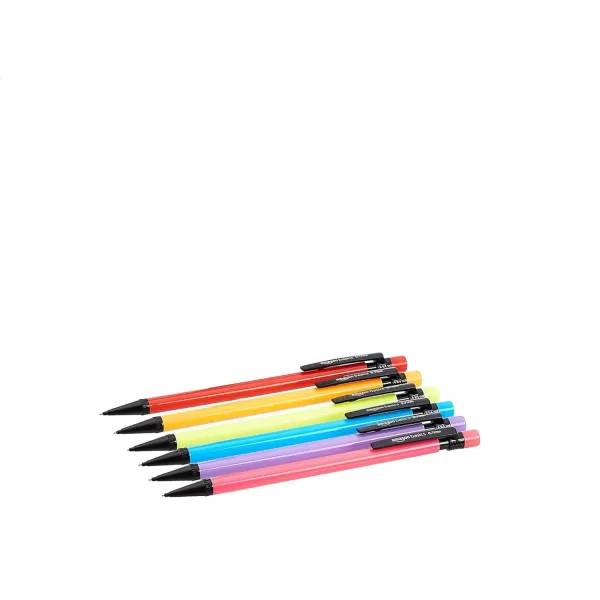 Amazon Basics Mechanical Pencils Medium Point 07 mm  48Pack Multicolor24 Count Pack of 1