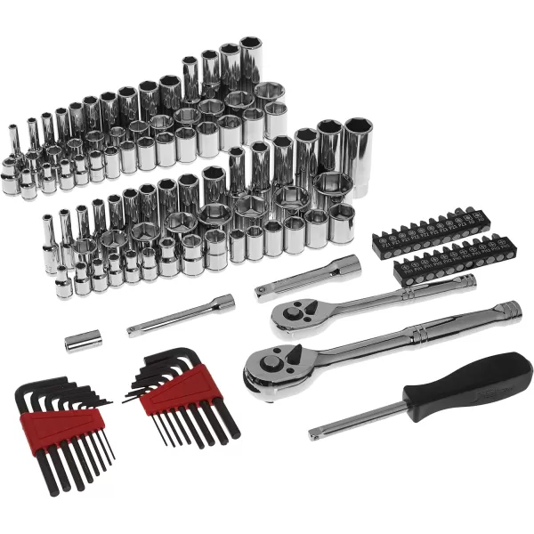 Amazon Basics Mechanics Tool Socket Set With Case 201Piece123 Piece