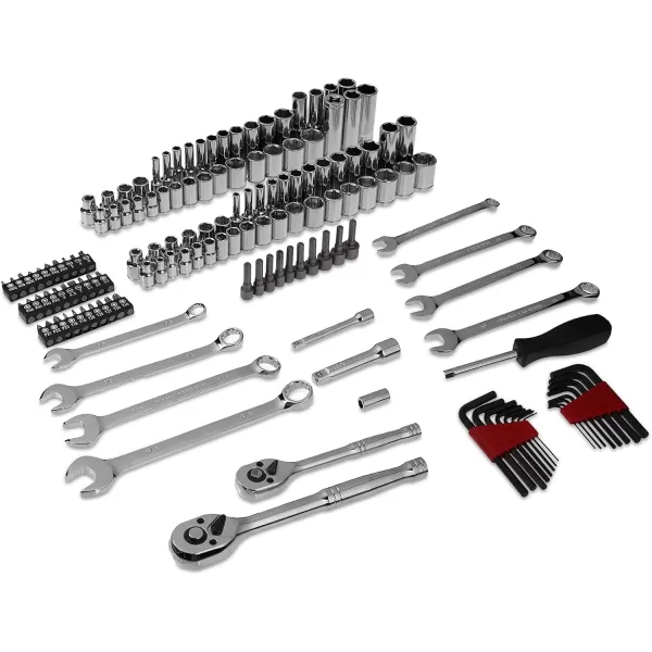 Amazon Basics Mechanics Tool Socket Set With Case 201Piece145 Piece