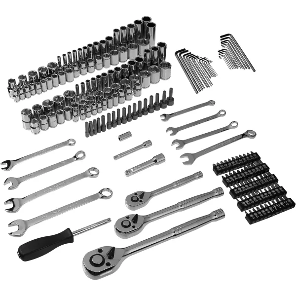 Amazon Basics Mechanics Tool Socket Set With Case 201Piece201 Piece