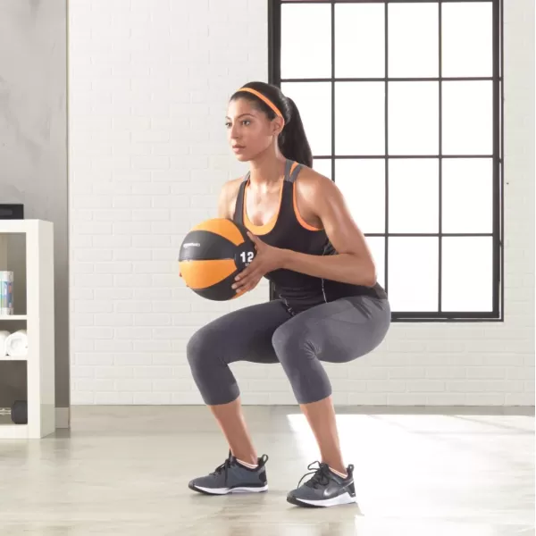 Amazon Basics Medicine Ball for Workouts Exercise Balance Training12 Pound Medicine Ball