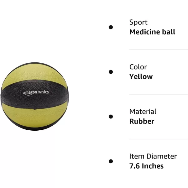 Amazon Basics Medicine Ball for Workouts Exercise Balance Training6 Pound Medicine Ball