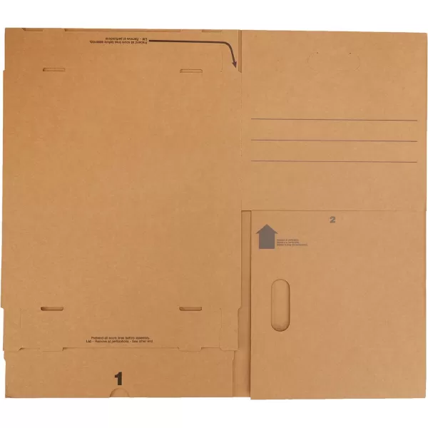 Amazon Basics Medium Moving Boxes with Lid and Handles 10 Pack Brown 19 x 145 x 155 inchesMedium 10Pack