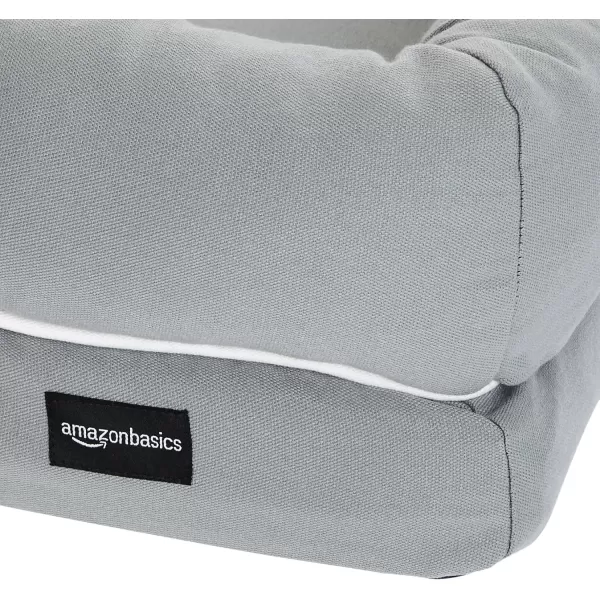Amazon Basics Memory Foam Bolster Dog Bed Medium 36 x 29 Inches Grey25 in x 20 in x 65 in