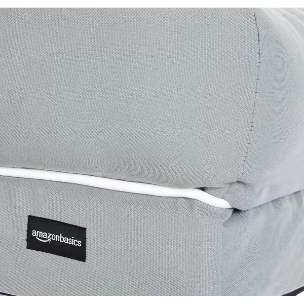 Amazon Basics Memory Foam Bolster Dog Bed Medium 36 x 29 Inches Grey360L x 280W x 90Th