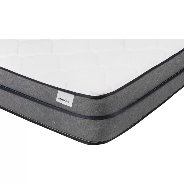 Amazon Basics Memory Foam Eurotop Mattress Medium Firm CertiPURUS Certified 9 Inches TwinKing 9Inch