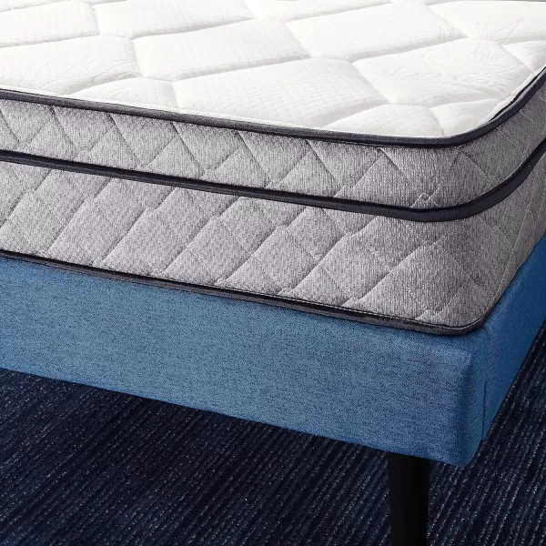 Amazon Basics Memory Foam Eurotop Mattress Medium Firm CertiPURUS Certified 9 Inches TwinTwin 9Inch